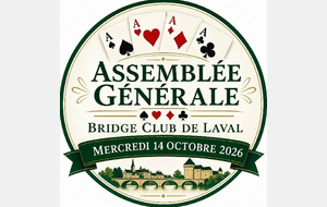 Assemblée générale du club - Mercredi 14 octobre 2026 18h00