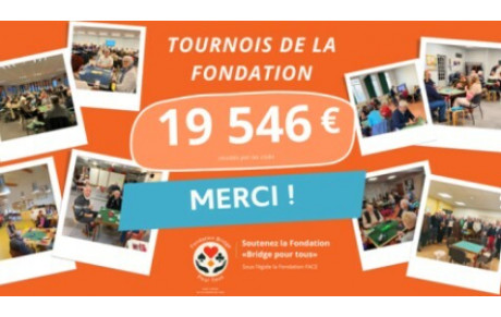 Tournoi de la "Fondation Bridge pour tous"